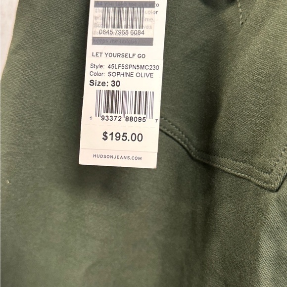 Hudson Jeans Olive Trousers - Picture 5 of 7